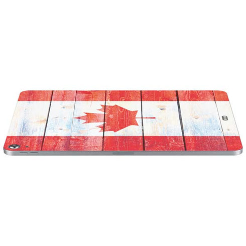 Canada Flag Light Wood Apple iPad Air Skin
